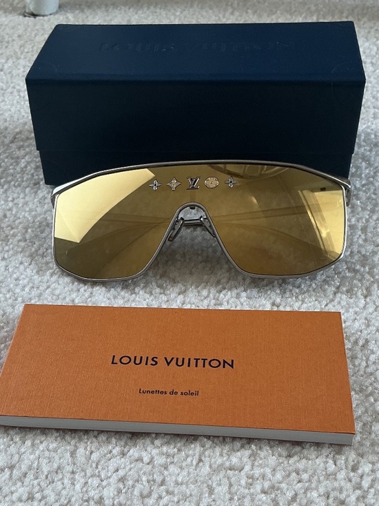 Metal LV Golden Mask Sunglasses Z1853U Gold main image 9